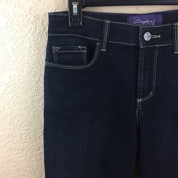 SALE
 NYDJ size 4 Blue Denim Straight JeanE40/2 - Picture 3 of 7